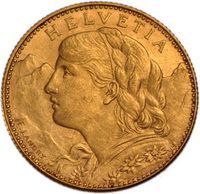 10 Francs 10 and 20 francs coin