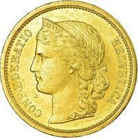 Confœderatio Helvetia 20 Francs 10 and 20 francs coin