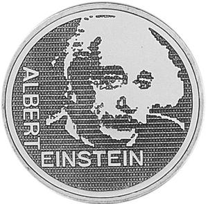 1979 Albert Einstein Portrait Helvetia, Modern 5 Francs