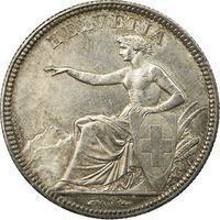 Helvetia, Seated 5 Francs 5 francs coin