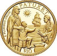 2020-W Mayflower 400th Anniversary Gold