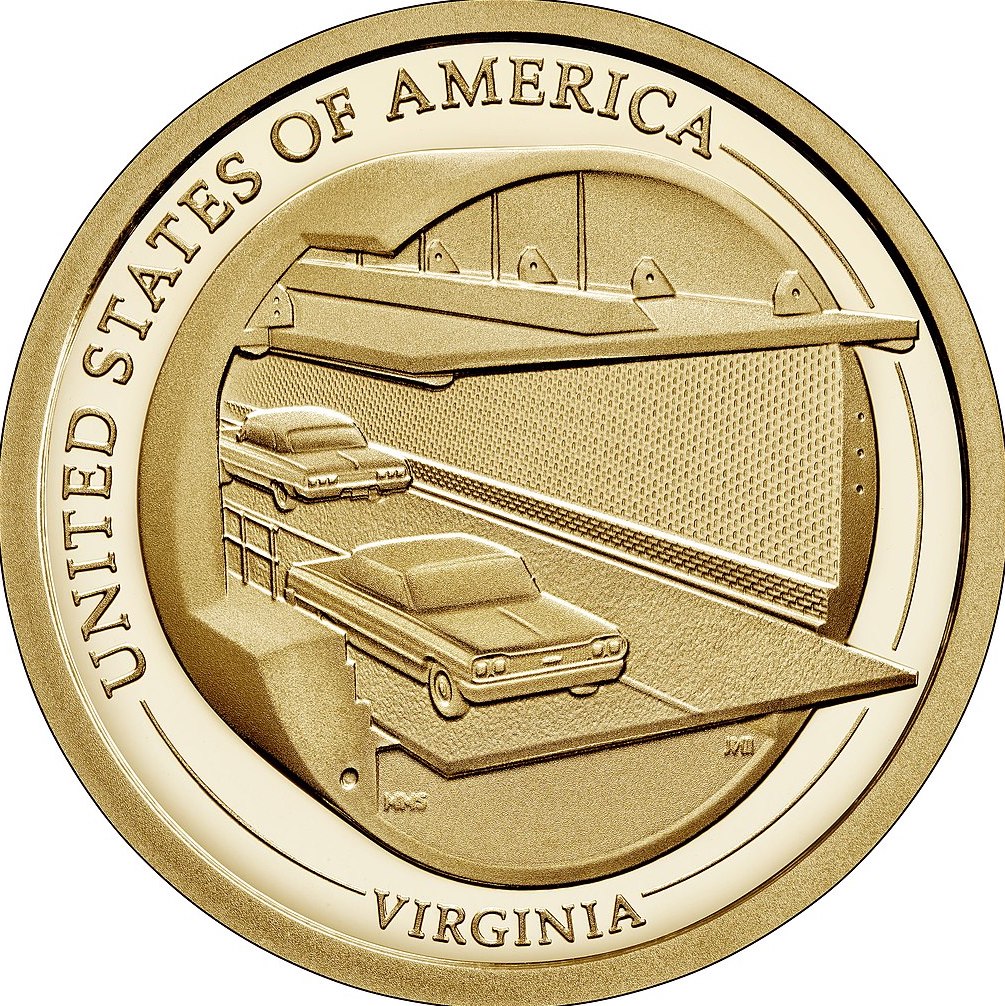 2021-S Chesapeake Bay Tunnel Proof American Innovation Dollar