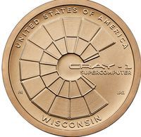 2026-P Cray-1 Supercomputer American Innovation Dollar