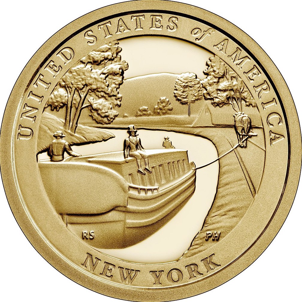 2021-S Erie Canal Reverse Proof American Innovation Dollar