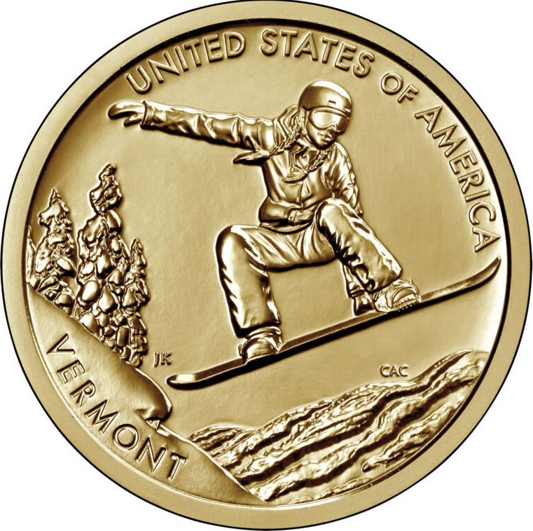 2022-D Snowboarding American Innovation Dollar