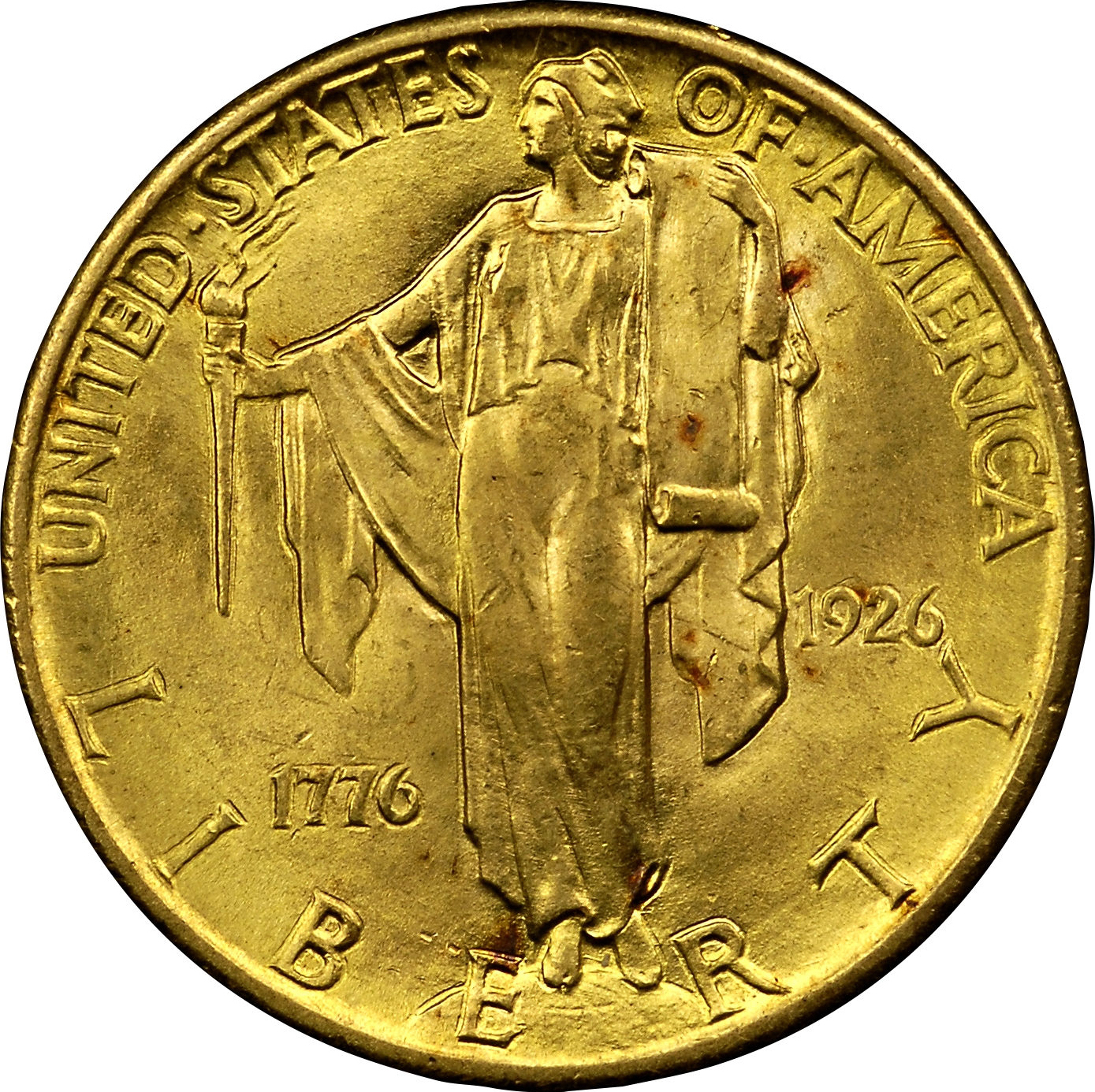 1926 Sesquicentennial of American Independence Gold