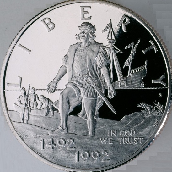 1992-D Christopher Columbus Quincentenary Modern Clad