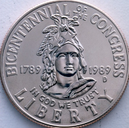 1989-D Congress Bicentennial Modern Clad