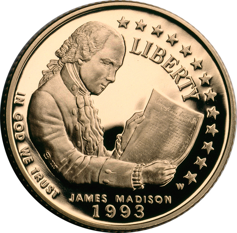1993-W Bill of Rights Modern Gold