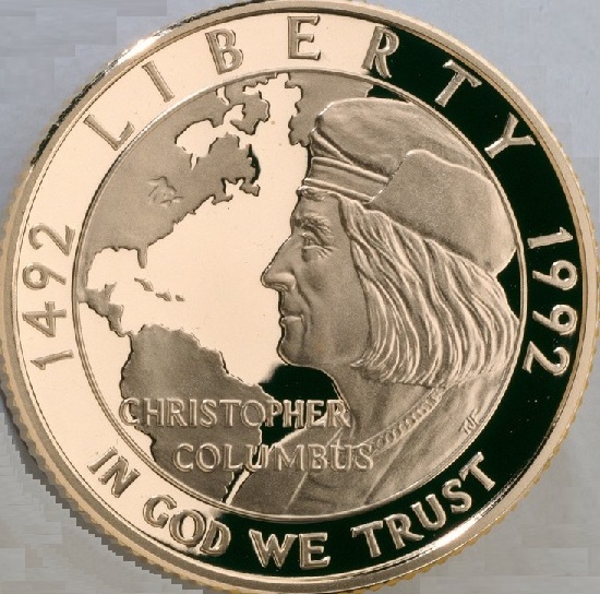 1992-W Christopher Columbus Quincentenary Modern Gold