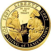 2007-W Jamestown 400th Anniversary Modern Gold