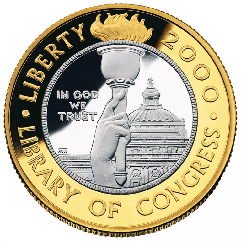 2000-W Library of Congress Bicentennial Modern Gold