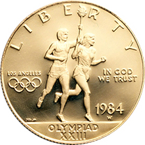 1984-W Olympic Torch Bearers Modern Gold