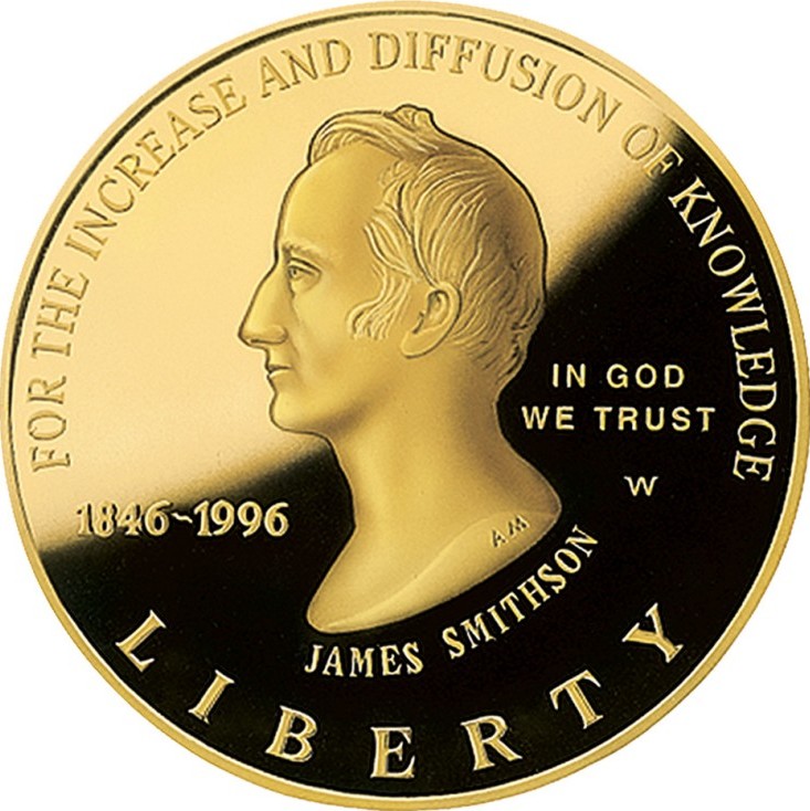1996-W Smithsonian Institution 150th Anniversary Proof Modern Gold