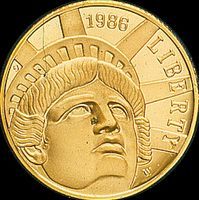 1986-W Statue of Liberty Centennial Modern Gold