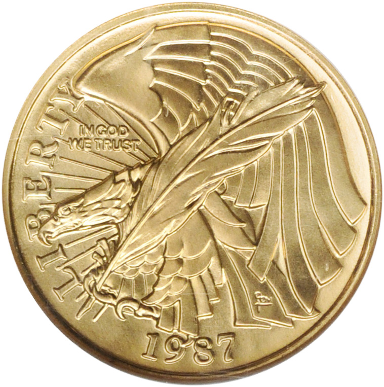 1987-W U.S. Constitution Bicentennial Modern Gold