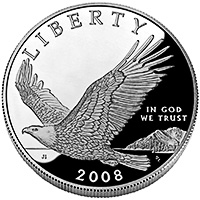 2008-P Bald Eagle Modern Silver