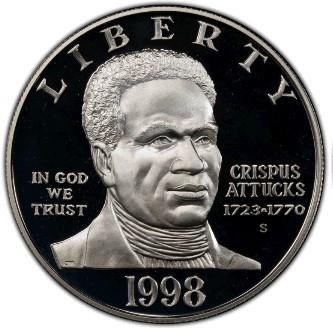 1998-S Black Revolutionary War Patriots Proof Modern Silver
