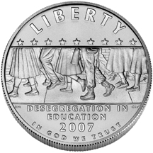 2007-P Desegregation in Education Proof Modern Silver