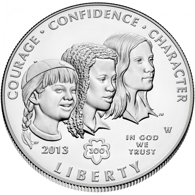 2013-W Girl Scouts Modern Silver