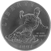 1997-S Jackie Robinson Proof Modern Silver