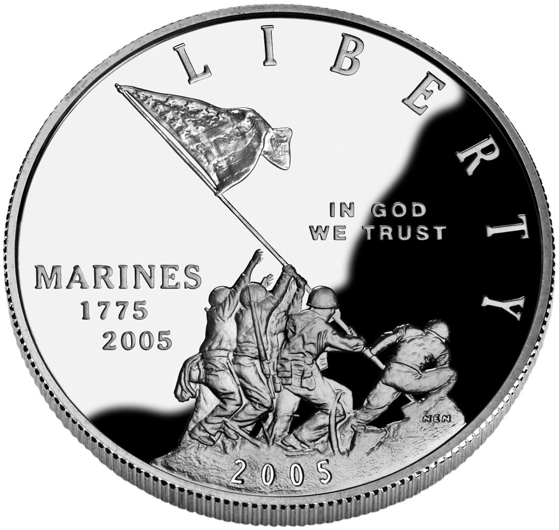 2005-P Marine Corps 230th Anniversary Proof Modern Silver