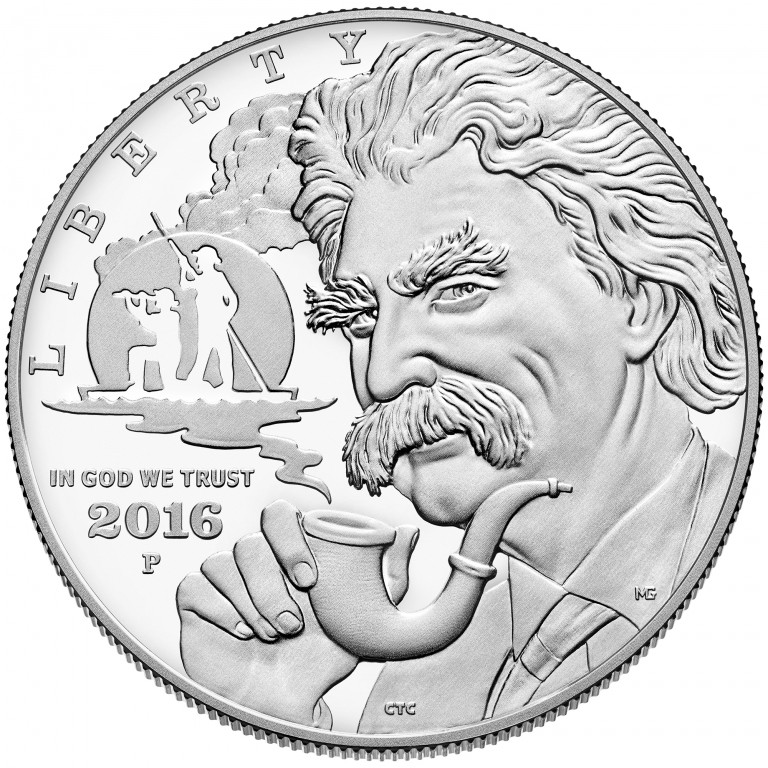 2016-P Mark Twain Modern Silver