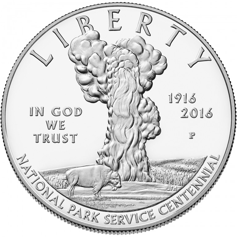 2016-P National Park Service 100th Anniversary Proof Modern Silver