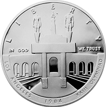 1984-P Olympic Coliseum Modern Silver