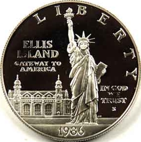 1986-P Statue of Liberty Centennial Modern Silver