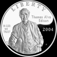 2004-P Thomas Alva Edison Modern Silver
