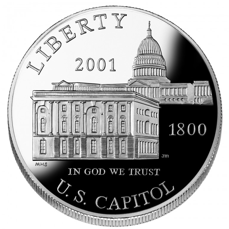 2001-P U.S. Capitol Visitor Center Modern Silver