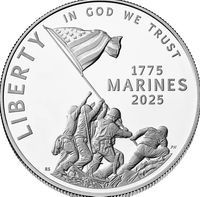 2025-W U.S. Marine Corps 250th Anniversary Modern Silver