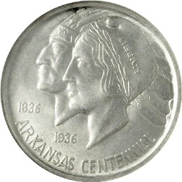 1935-D Arkansas Centennial Silver
