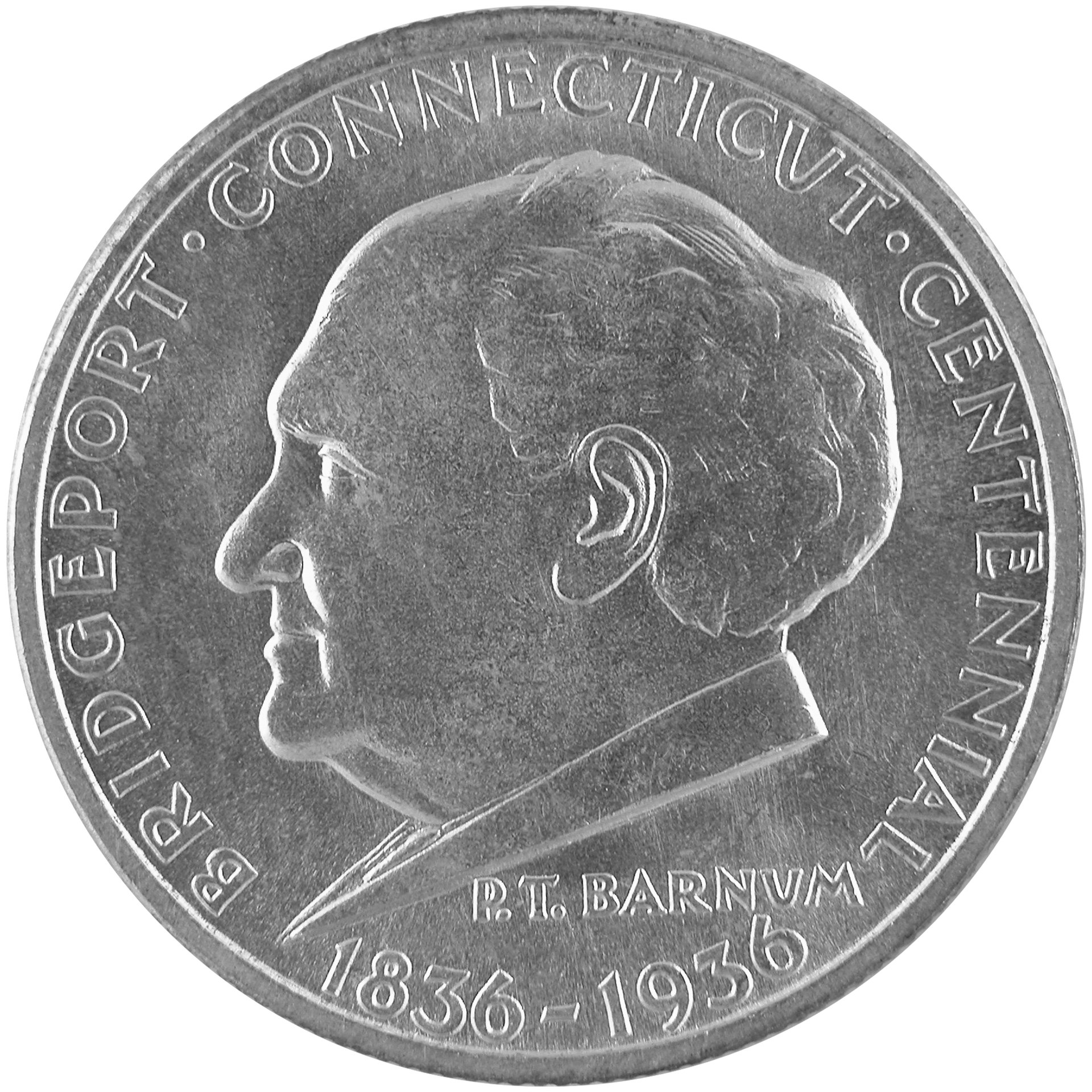 1936 Bridgeport, Connecticut, Centennial Silver