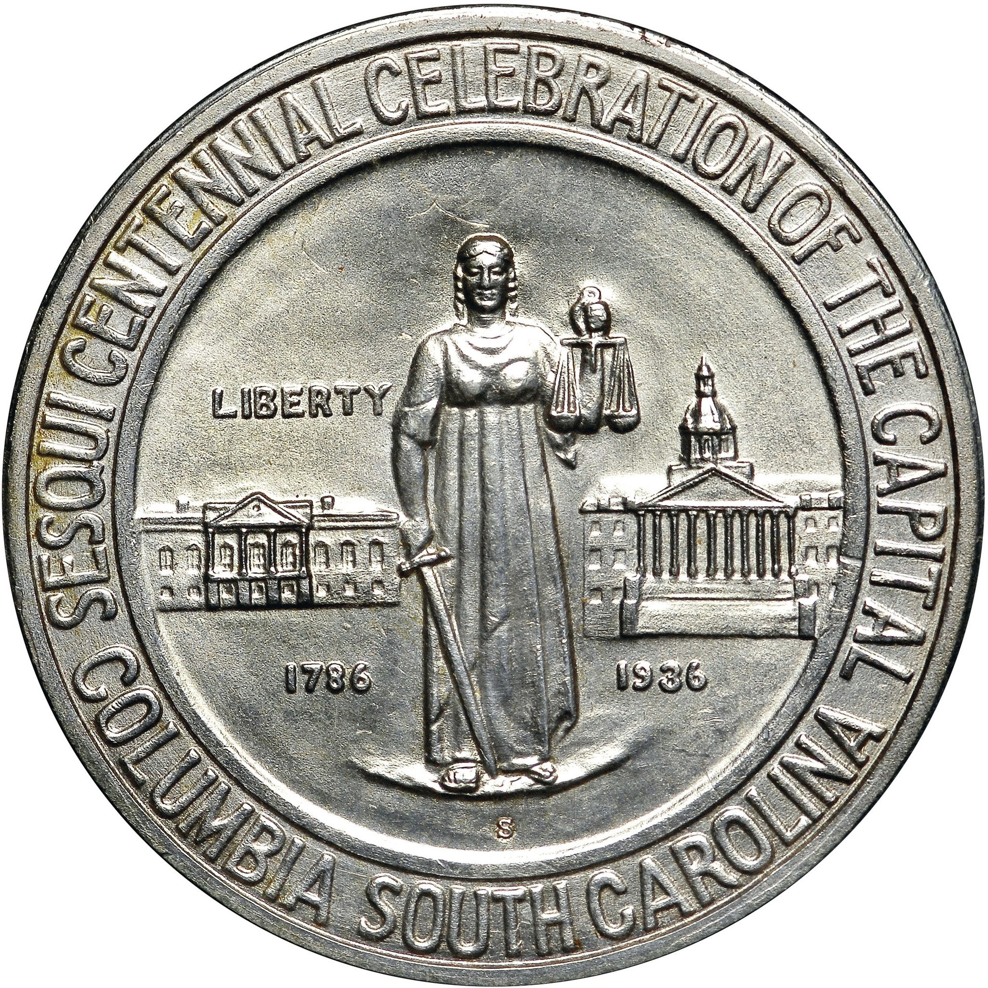 1936-S Columbia, South Carolina, Sesquicentennial Silver