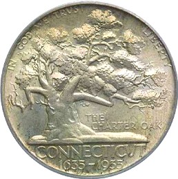 1935 Connecticut Tercentenary Silver
