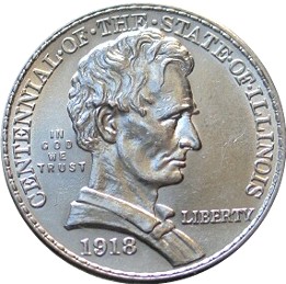 1918 Illinois Centennial Silver