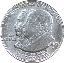 1923-S Monroe Doctrine Centennial Silver