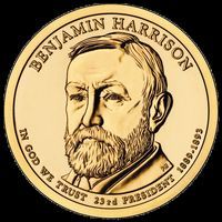 2012-D Benjamin Harrison Presidential Dollar