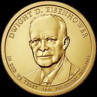 2015-P Dwight D. Eisenhower Reverse Proof Presidential Dollar