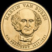 2008-D Martin Van Buren Presidential Dollar