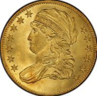 Capped Bust $5 gold coins coin