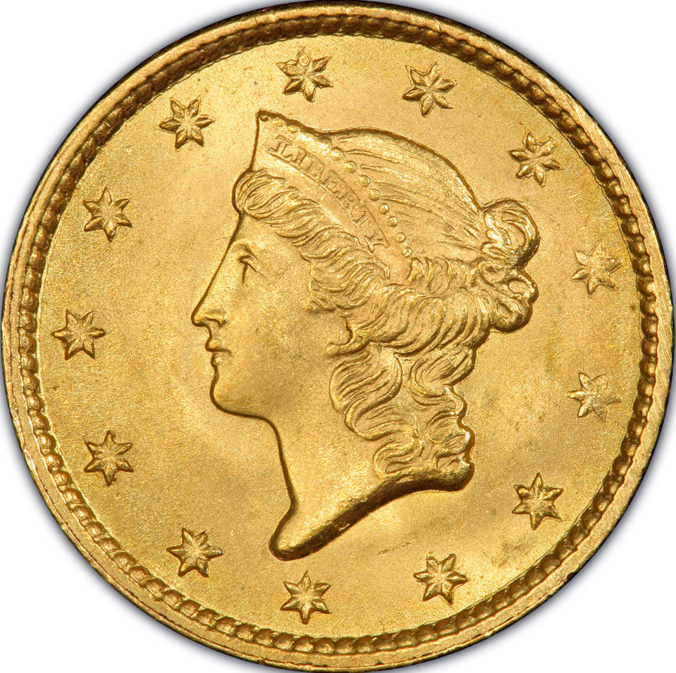 1852-DA Gold Dollar