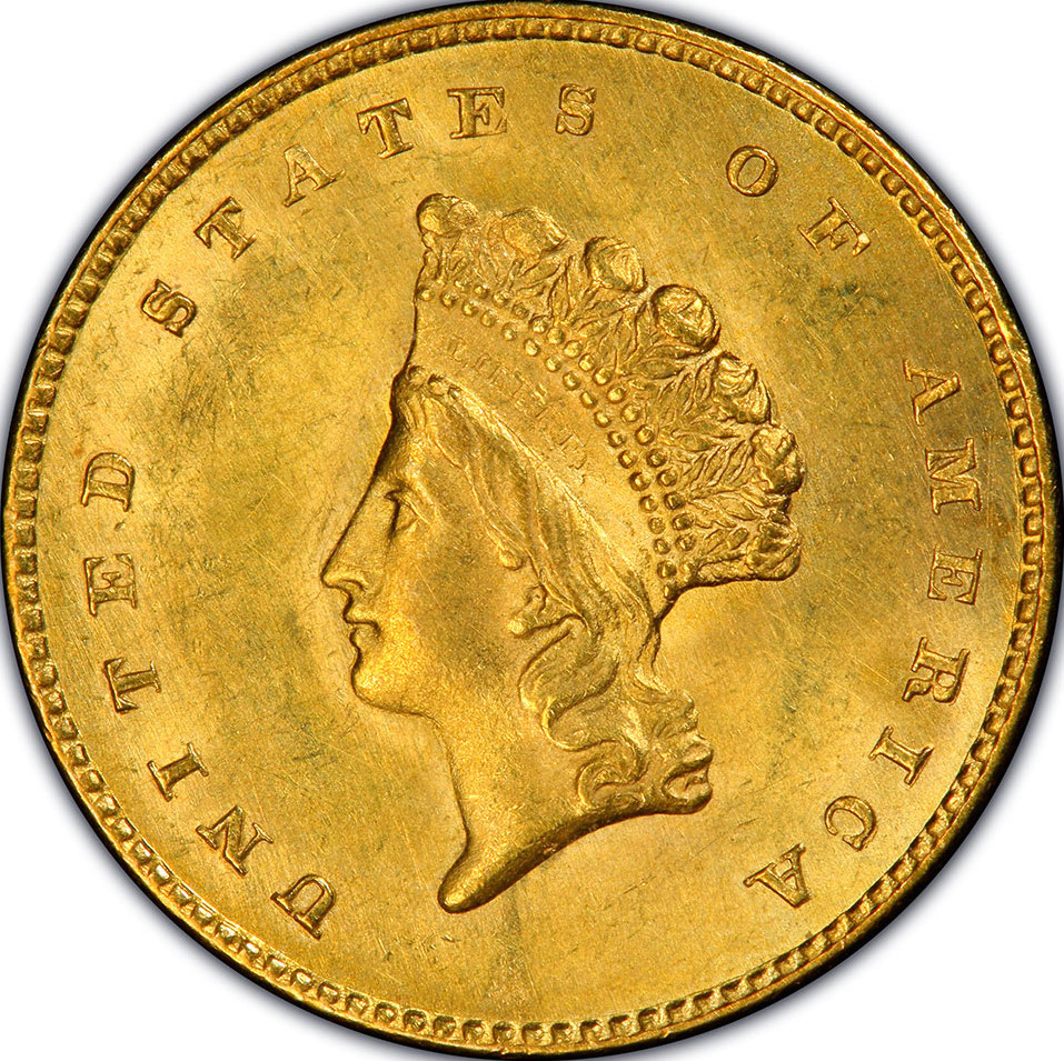 1855-DA Gold Dollar