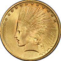 Indian $10 gold coins coin