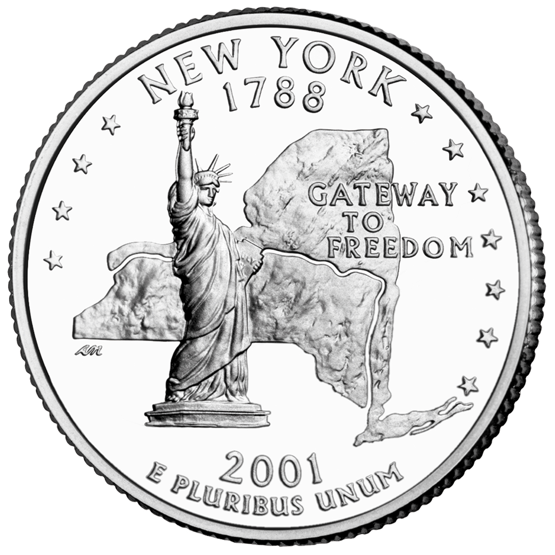 2001-D New York 50 States Quarters