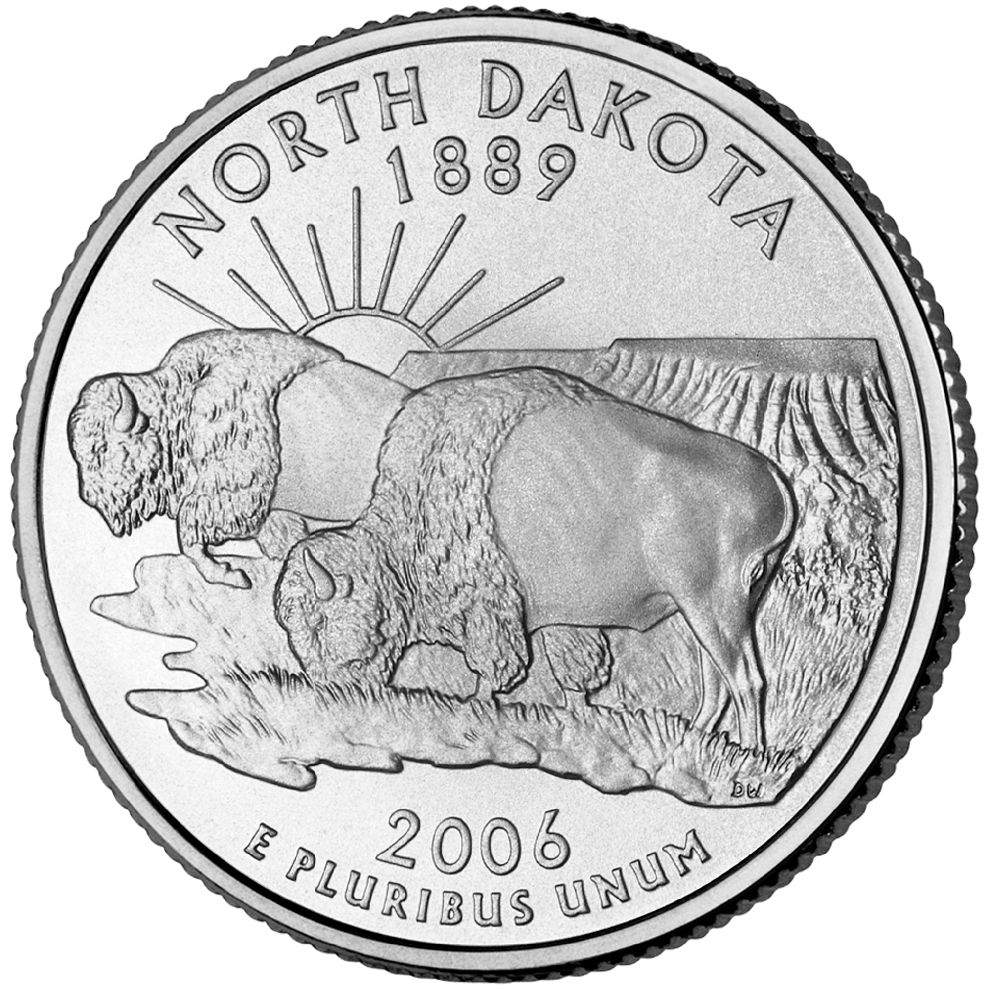 2006-D North Dakota 50 States Quarters