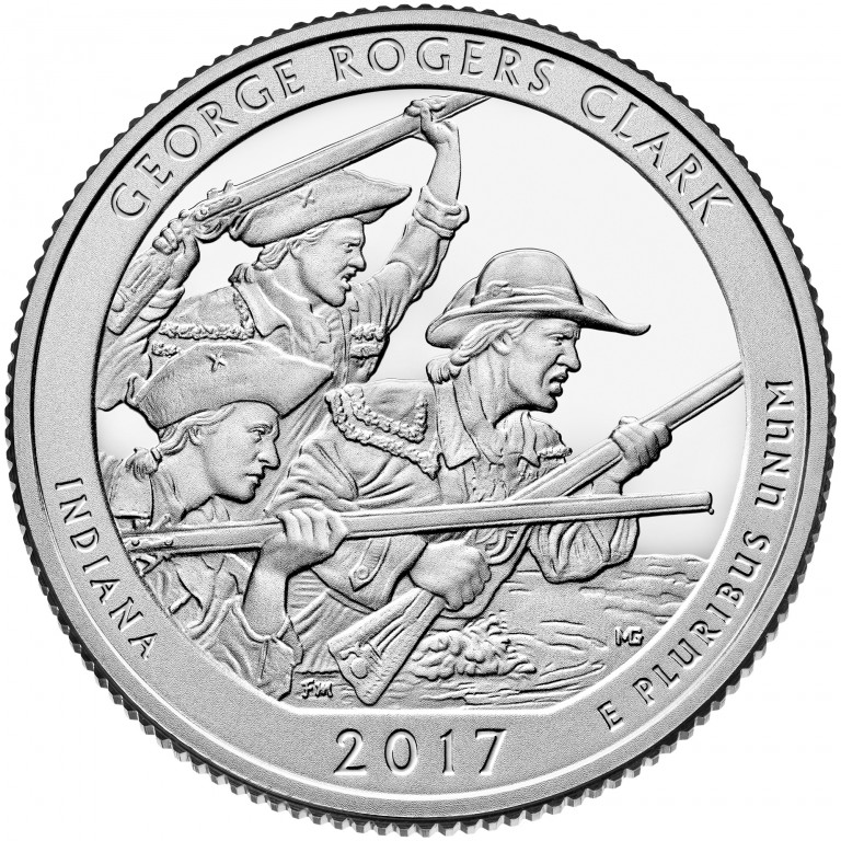 2017-D George Rogers Clark America the Beautiful Quarters