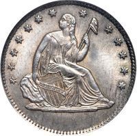 Seated Liberty Quarter twenty cents and quarters coin